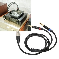 Dual 6.35mm Male To XLR Female Cable 24K Gold Plated Connectors Dual 1/4in NEW⭐
