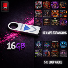 MPC USB Vault 15 Expansions + 5 Loop Packs + 16GB Physical USB Drive DNA Labs