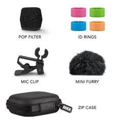 Rode Lavalier II Premium Low-Profile Lavalier Microphone, Black