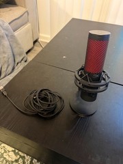 HyperX Quadcast 2 Microphone Black Red W/Removable Shock Mount