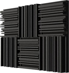 TroyStudio Acoustic Studio Absorption Foam Panel 12 X 12 X 2 inches Pack of 6