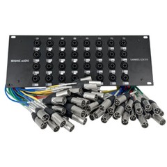 32 Channel XLR TRS Combo Splitter Snake Cable – 3′ and 10′ XLR trunks