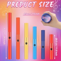6 Pcs Musical Sound Tube Set C Major Pentatonic Scale Percussion Tube for Mus…