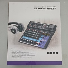 8 Channel Professional Music Stereo Mixer Studio Recording USB Mixing Console