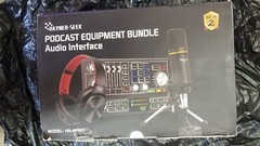 Podcast Equipment Bundle, Aluminum Alloy Panel with Studio Condenser Microphone,