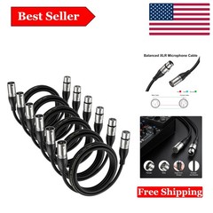 Versatile 6ft XLR Male to Female Cable – Anti-Interference for Superior Sound