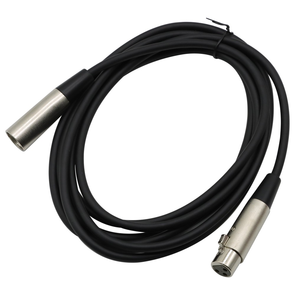 Premium XLR Male to Female All Sizes Microphone Cable Balanced 3 Pin Pro Grade