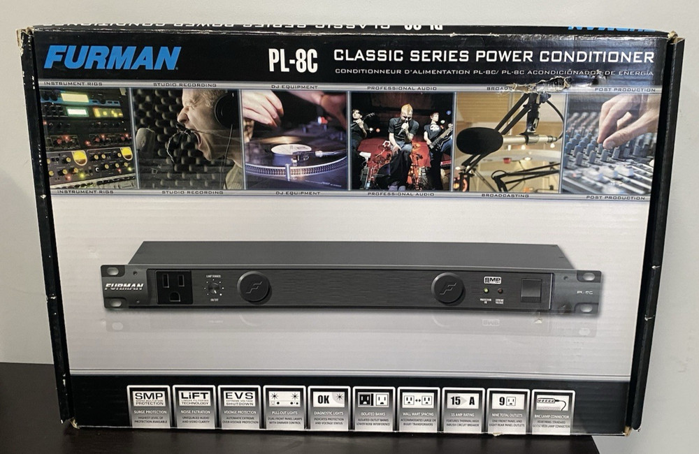 Furman PL-8C 15A 120V Classic Series Power Conditioner