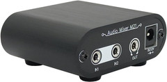 2 Channel 3.5Mm Stereo Mini Headphone Audio Mixer Audio Mixing Console Powered