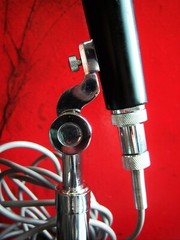 Vintage 1950’s Aiwa DM-8 Dynamic microphone w stand prop Olson Lafayette RCA # 2