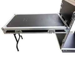 DJ Rack Road Case Slant Mixer Top DJ Table 16U Three-Door Aviation/Flight Case