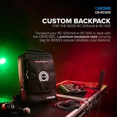 BOSS Slimline Backpack for the RC-505mkII and RC-505 Small to Medium, Black