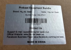 Hayner-Seek Sound Console Model P2 Podcast Equipment Bundle