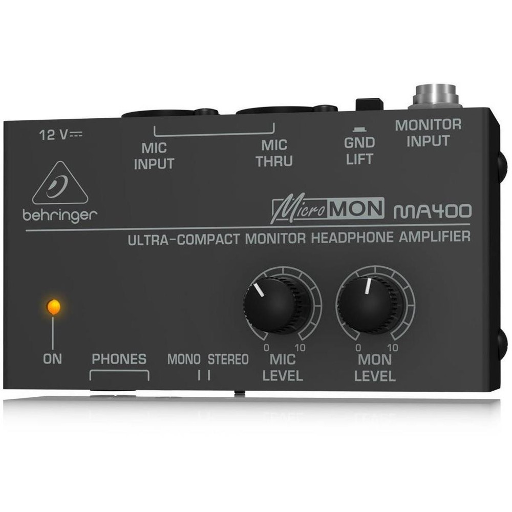 Behringer Micromon MA400 Ultra-Compact Monitor Headphone Amplifier, 15Hz-25 kHz