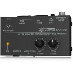 Behringer Micromon MA400 Ultra-Compact Monitor Headphone Amplifier, 15Hz-25 kHz