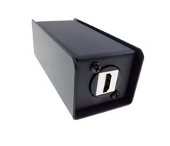 (2 PACK) PROCRAFT LY-421 HDMI Feed-Thru D Type Panel Mount Connector BLK w/ WHT