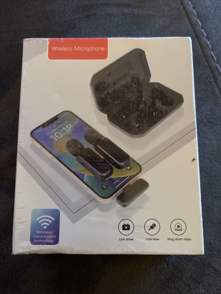 KCZ Wireless Microphone iOS 2 Pack Lavalier Mic 70 Feet Plug N Play