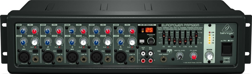 Behringer Europower PMP 530M 5 Channel 300W Powered Mixer