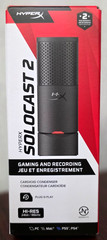 HyperX SoloCast 2 Gaming USB Condenser Mic PC, USB-C to USB-A Tiltable 24 Bit/96