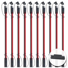 14 AWG Connectors Cable Compatible with SAE 1 Ft 2 Pin 1 FT 10 pack (1 FT)