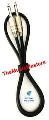 2 Pack 3ft 1/4″ Instrument Guitar Bass Amp Keyboard Audio Cable Cord Wire VWLTW