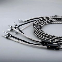 8N OCC Copper 8AG HiFi Audio Speaker Wire Cable with Banana Y U Spade Plug