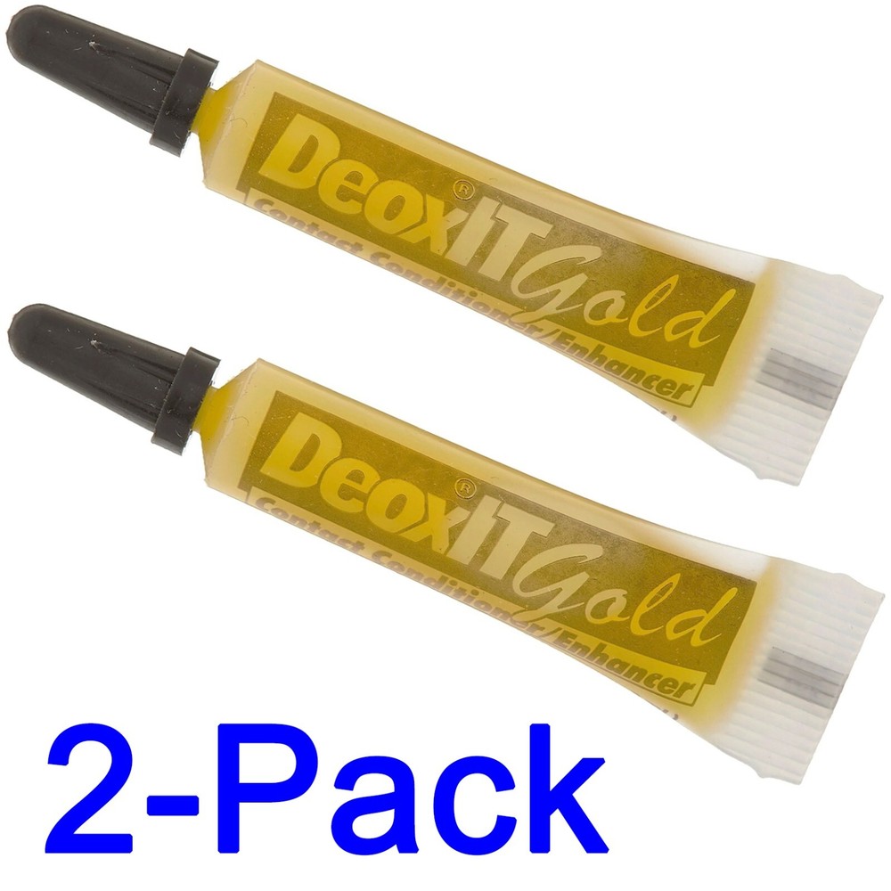 2 pack – FRESH STOCK CAIG DeoxIT® GOLD 100% solution, 2mL Squeeze Tube, G100L-2C