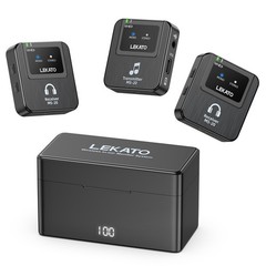 LEKATO Wireless In-Ear Monitor 2.4GHz Wireless IEM System with Charging Case