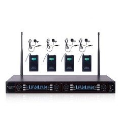Sound Town 200-Channel Rack Mountable Professional Adjustable UHF Wireless Mi…