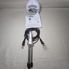 LOGITECH Blue Snowball ICE Plug And Play USB Microphone White Desktop TESTED