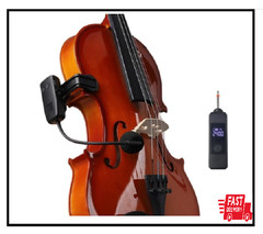 MICVISTA Professional Wireless Violin Microphone, Violin Pickup Clip-on Instr…