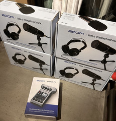 Zoom PodTrak P4 Portable Digital Podcast Recorder, 4 XLR Mic Inputs, Sound Pads