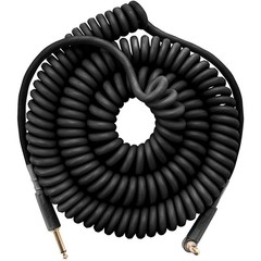 MXR 15′ Coil Instrument Cable Straight to Angle 15 ft. Black