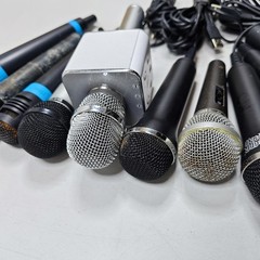 Lot of 10 Assorted Microphones – Untested, Various Models, Used
