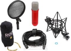 Rode NT1 Signature Series Condenser Microphone with SM6 Shockmount and Pop