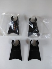 4x Microphone Clip Holder Mount Stand Adapter Black Plastic R-32599 Japan