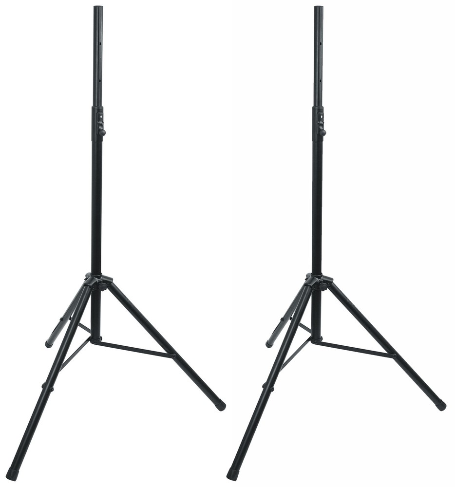 2 Rockville RVSS3 V2 Tripod Push Button DJ PA Speaker Stands+Air Assist Lowering