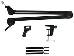Rockville DMS30 30″ Microphone Boom Arm Studio Podcast USB Mic Stand+Desk Clamp