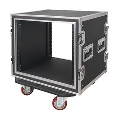 Sound Town Shock Mount 10U ATA Rack Case w/ 21″ Rackable Depth (STRC-SP10UW)