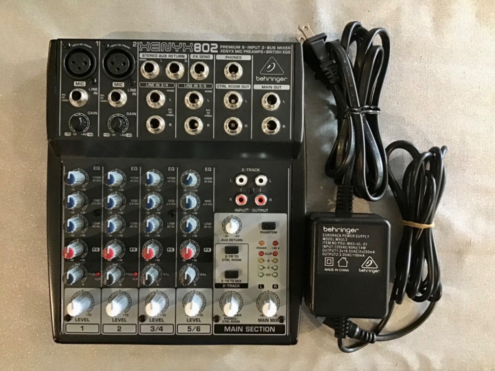 behringer xenyx 802 mixer