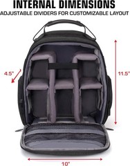 Audio Equipment Backpack – Wireless Mic Case Compatible with Shure, Sennheise…