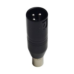 Mini XLR 3 pin to 3 pin XLR Phantom Power Adapter For Shure Microphone Mic