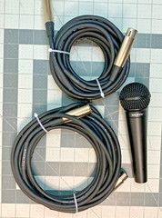 Lot 3 pc ~ Digital Reference Vocal Microphone DRV100 +2x Shielded Cables 20′ XLR