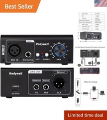 2026 Upgraded RO03 Mic Preamp, 120db EIN Ultral Low Noise Booster, for Dynami…