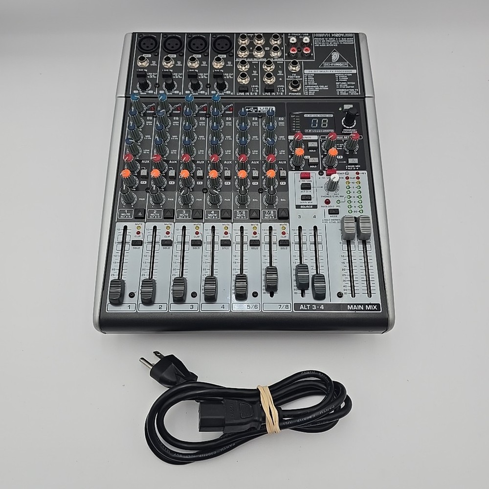 Behringer Xenyx X1204USB Mixer Tested working