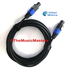 15′ ft 14ga Speakon Amp to SPEAKER CABLE WIRE Premium Pro Audio PA DJ Cord VWLTW