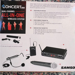 Samson Concert 288 All-in-One Dual Channel Wireless System and Accessories