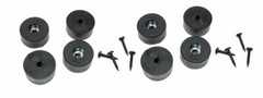 (8 PACK) PENN ELCOM 3/4″ x 1-1/2″ Rubber Feet for Amp/ Case/ Speaker – F1686/20