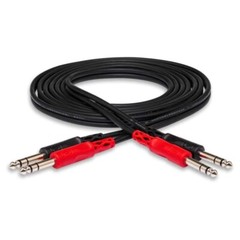 Hosa CSS-202 Dual 1/4″(6mm) Balanced TRS to TRS Stereo Cable, 2m (6.6 ft.)