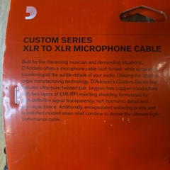 Planet Waves Custom Series XLR Microphone Cable, 25′ PW-M-25 By D’Addario